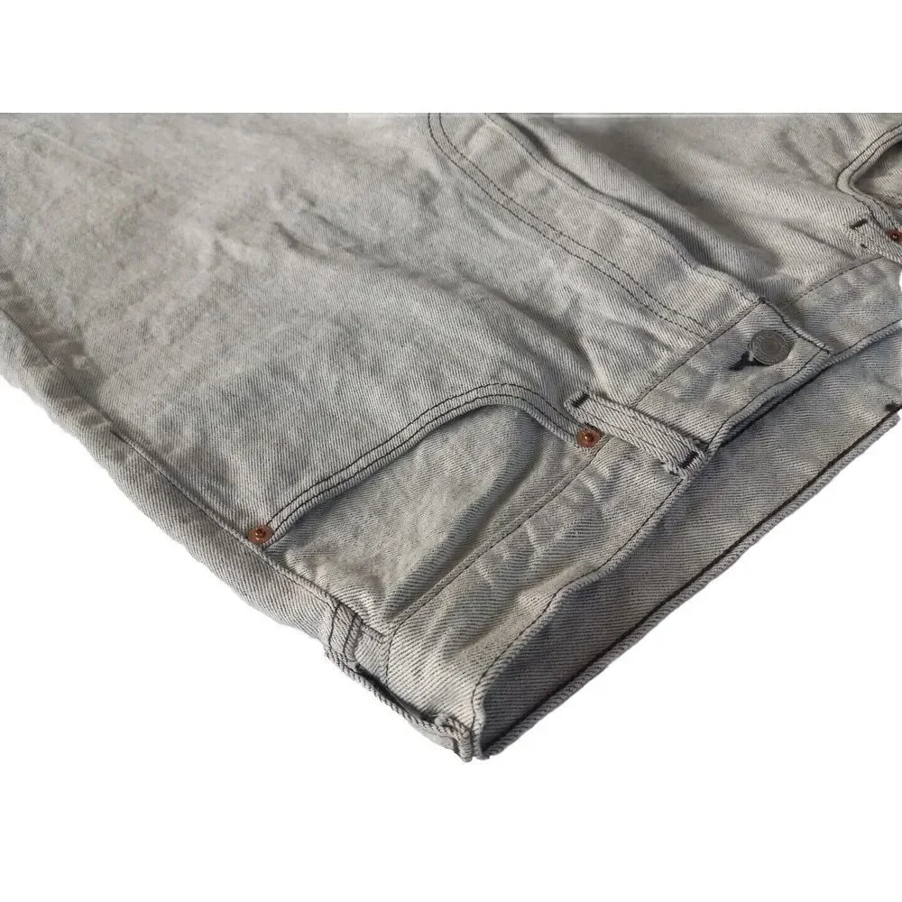 Vintage LEVI'S 501 XX Men's 38x32 Denim Jeans Straight Light Gray 80s 90s - Picture 10 of 16